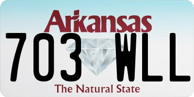 AR license plate 703WLL
