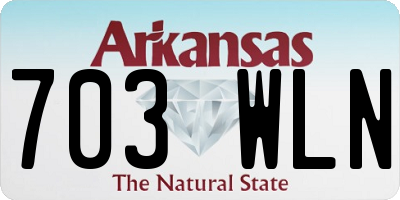 AR license plate 703WLN