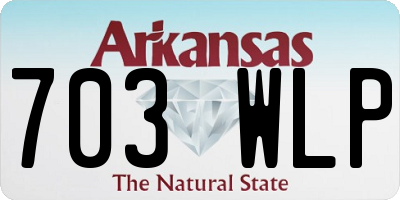 AR license plate 703WLP