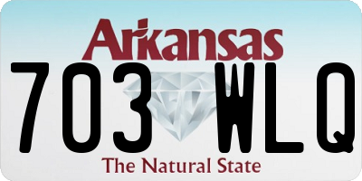 AR license plate 703WLQ