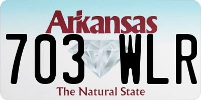 AR license plate 703WLR