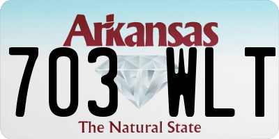 AR license plate 703WLT
