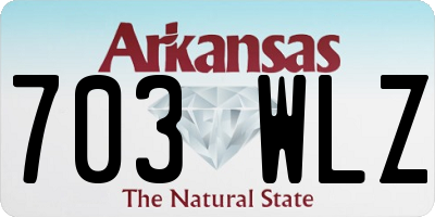 AR license plate 703WLZ