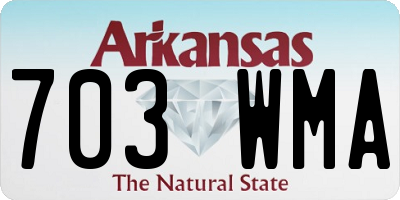 AR license plate 703WMA