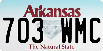 AR license plate 703WMC