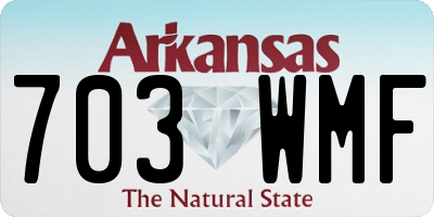 AR license plate 703WMF