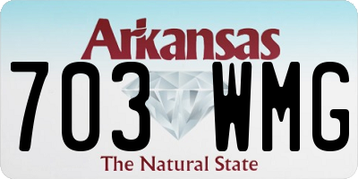 AR license plate 703WMG