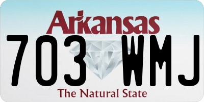 AR license plate 703WMJ