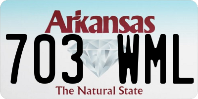AR license plate 703WML