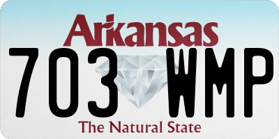 AR license plate 703WMP