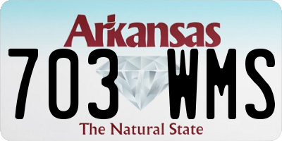 AR license plate 703WMS