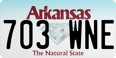AR license plate 703WNE