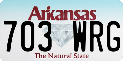 AR license plate 703WRG