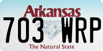 AR license plate 703WRP