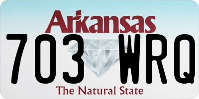 AR license plate 703WRQ