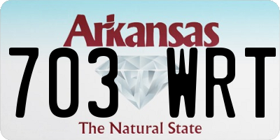 AR license plate 703WRT