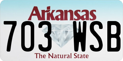AR license plate 703WSB