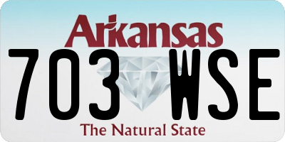 AR license plate 703WSE