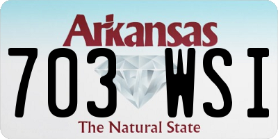 AR license plate 703WSI