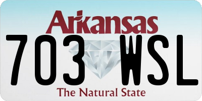 AR license plate 703WSL