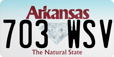 AR license plate 703WSV