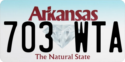 AR license plate 703WTA