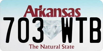 AR license plate 703WTB