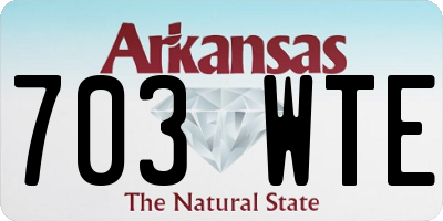 AR license plate 703WTE
