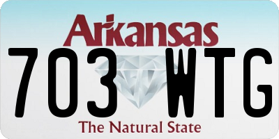 AR license plate 703WTG