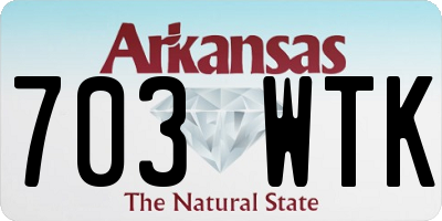 AR license plate 703WTK