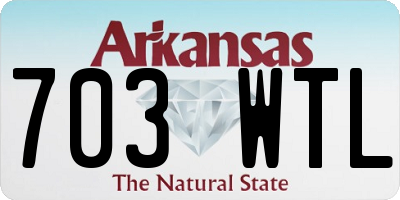 AR license plate 703WTL