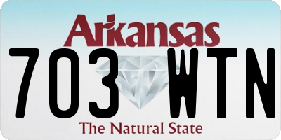 AR license plate 703WTN