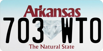 AR license plate 703WTO