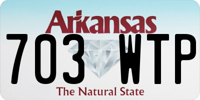 AR license plate 703WTP