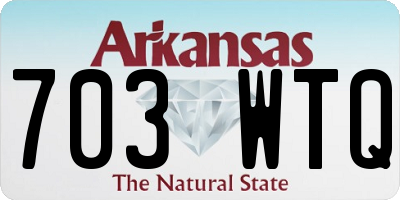 AR license plate 703WTQ