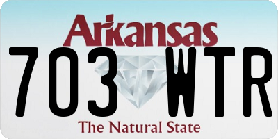 AR license plate 703WTR