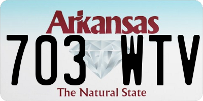 AR license plate 703WTV