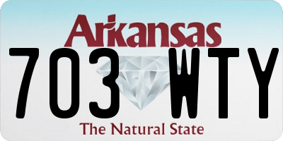 AR license plate 703WTY