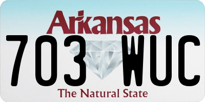AR license plate 703WUC