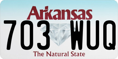 AR license plate 703WUQ