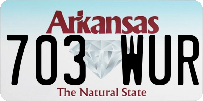 AR license plate 703WUR