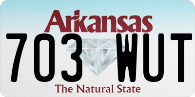 AR license plate 703WUT