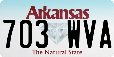 AR license plate 703WVA