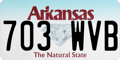 AR license plate 703WVB