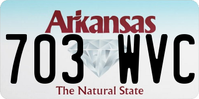 AR license plate 703WVC