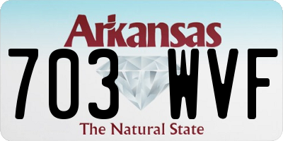 AR license plate 703WVF