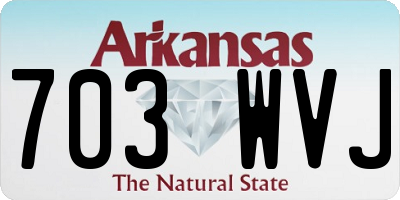 AR license plate 703WVJ