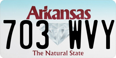 AR license plate 703WVY