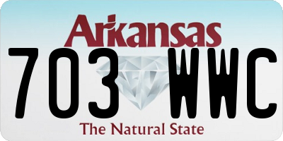 AR license plate 703WWC