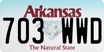 AR license plate 703WWD